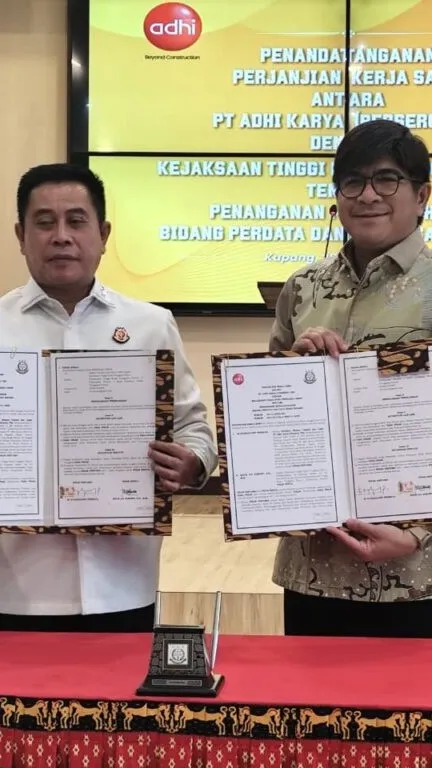 Kejati NTT dan PTAdhi Karya (Persero) Tbk Jalin Kerja Sama Datun Terkait Pendampingan Proyek Strategis Nasional