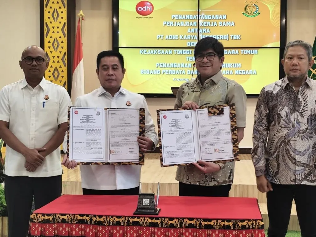 Kejati NTT dan PTAdhi Karya (Persero) Tbk Jalin Kerja Sama Datun Terkait Pendampingan Proyek Strategis Nasional