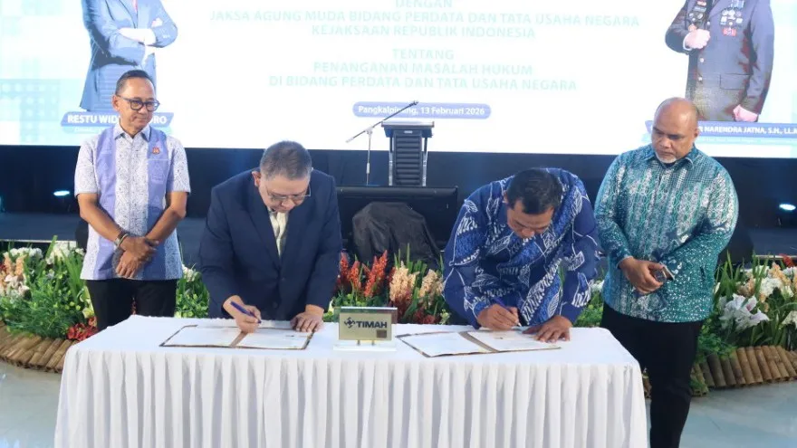 Kunker ke Bangka Belitung, Jamdatun Jalin Kerja Sama Penanganan Masalah Hukum Bidang Datun dengan PT Timah Tbk