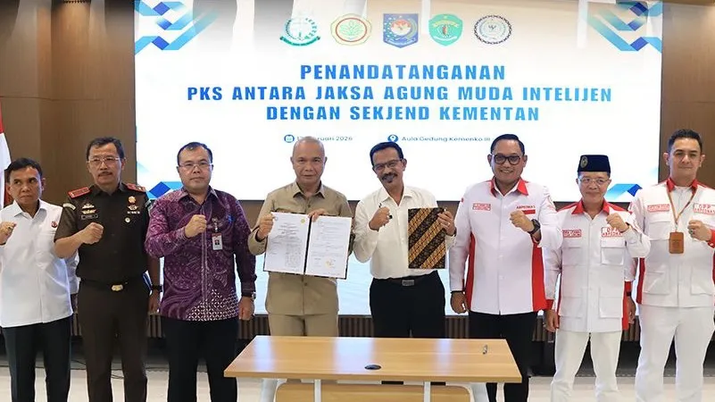 Sosialisasi Jaga Desa dan Pengukuhan Abpednas Kaltim, JAM Intel Jalin Sinergi Ketahanan Pangan dengan Sekjen Kementan