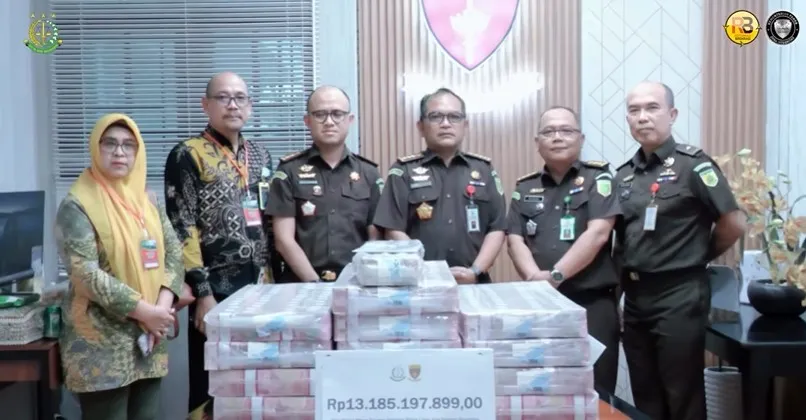 Kejati Sumut Terima Pengembalian Kerugian Keuangan Negara Rp 13,18 Miliar dari Perkara Korupsi  Penataan KSPN Danau Toba