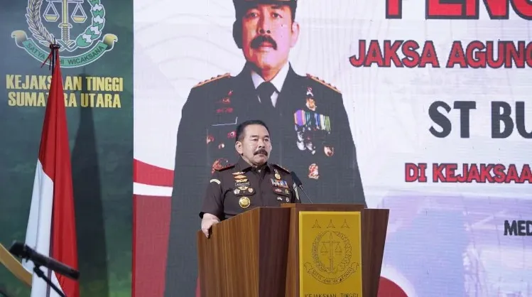 Jaksa Agung RI, ST Burhanuddin menggelar kunjungan kerja ke Kejati Sumut dan sejumlah Kejari di wilayah hukum Sumut