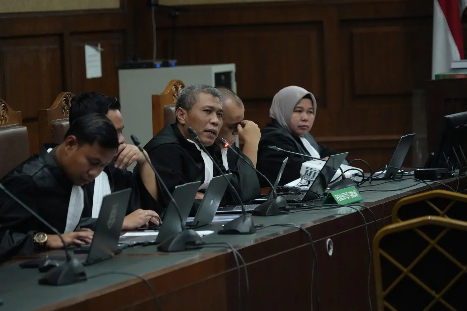 JPU Dr. Zulkipli, S.H., M.H dalam  persidangan perkara korupsi minyak mentah PT Pertamina di Pengadilan Tipikor PN Jakarta Pusat