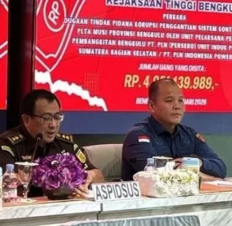 Kejati Bengkulu Terima Pengembalian Kerugian Negara Rp4,95 dalam Perkara Dugaan Korupsi SKU PT PLN UIP Sumbagsel