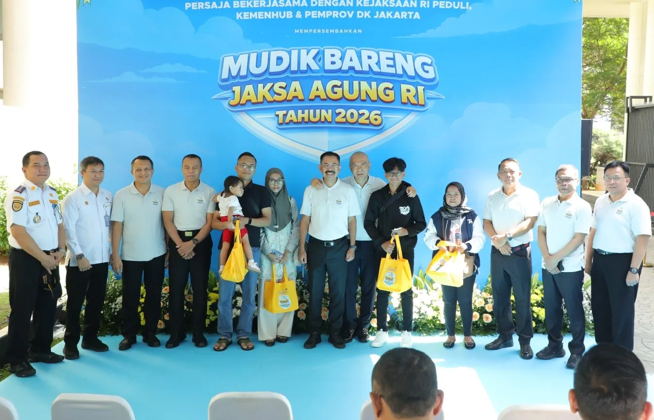 Wujud Kepedulian Sosial, Mudik Bareng Tahun 2026  Kejagung dan PERSAJA Angkut 671 Penumpang Tujuan 10 Rute Strategis