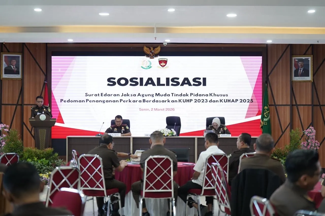Sosialisasi SE Jampidsus Terkait Pedoman Penanganan Perkara, Kajati Sulsel Tekankan Kesiapan Jaksa Hadapi Transisi Hukum Nasional