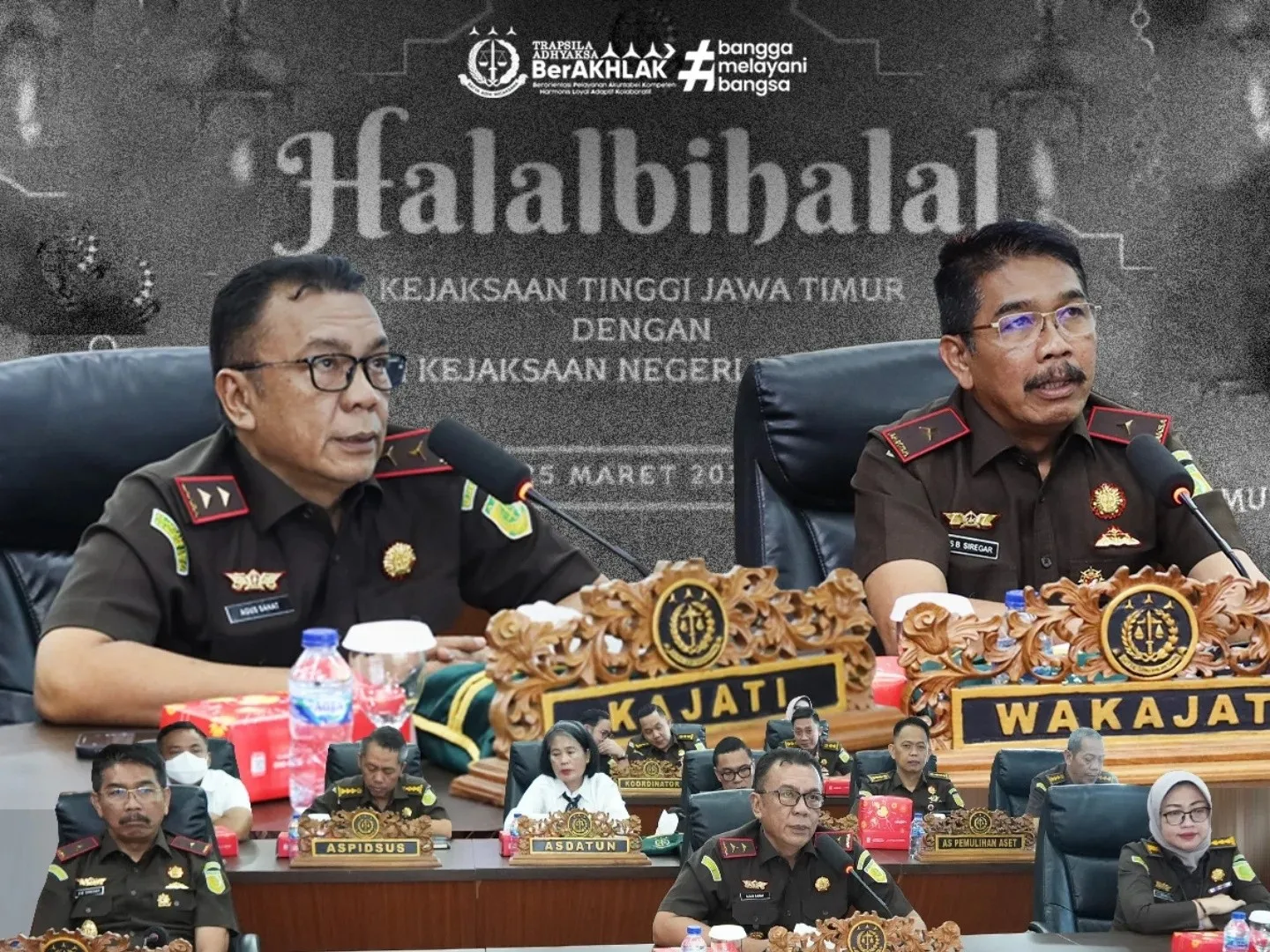 Kejati Jatim Gelar Halal Bihalal Virtua, Kajati: Berpikirlah yang Baik, Bertindaklah dengan Benar