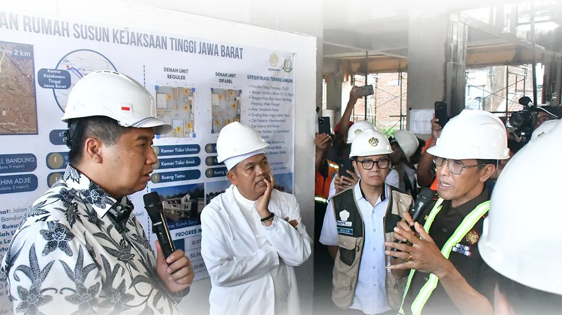 Tinjau Pembangunan Rusun Kejati, Menteri PKP dan Kajati Jabar Bahas Percepatan Penyelesaian Proyek