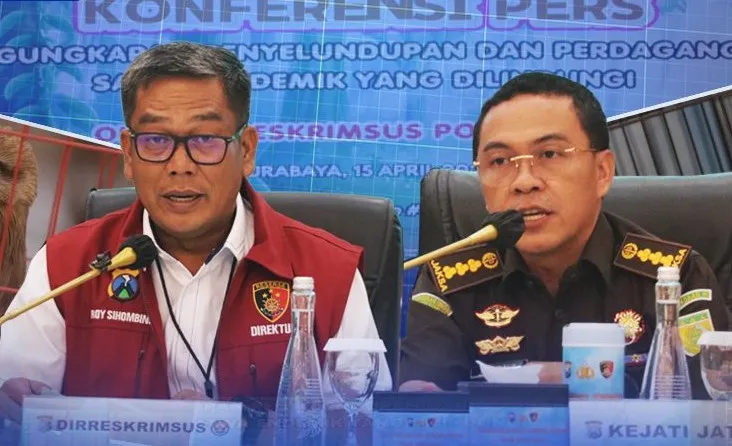 Kejati Jatim Tegaskan Komitmen Kawal Proses Hukum Kasus Perdagangan Satwa Dilindungi