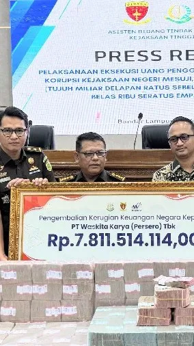 Pulihkan Keuangan Negara, Kejaksaan Eksekusi Uang Pengganti Rp7,8 Miliar dalam Perkara Korupsi Tol Terpeka