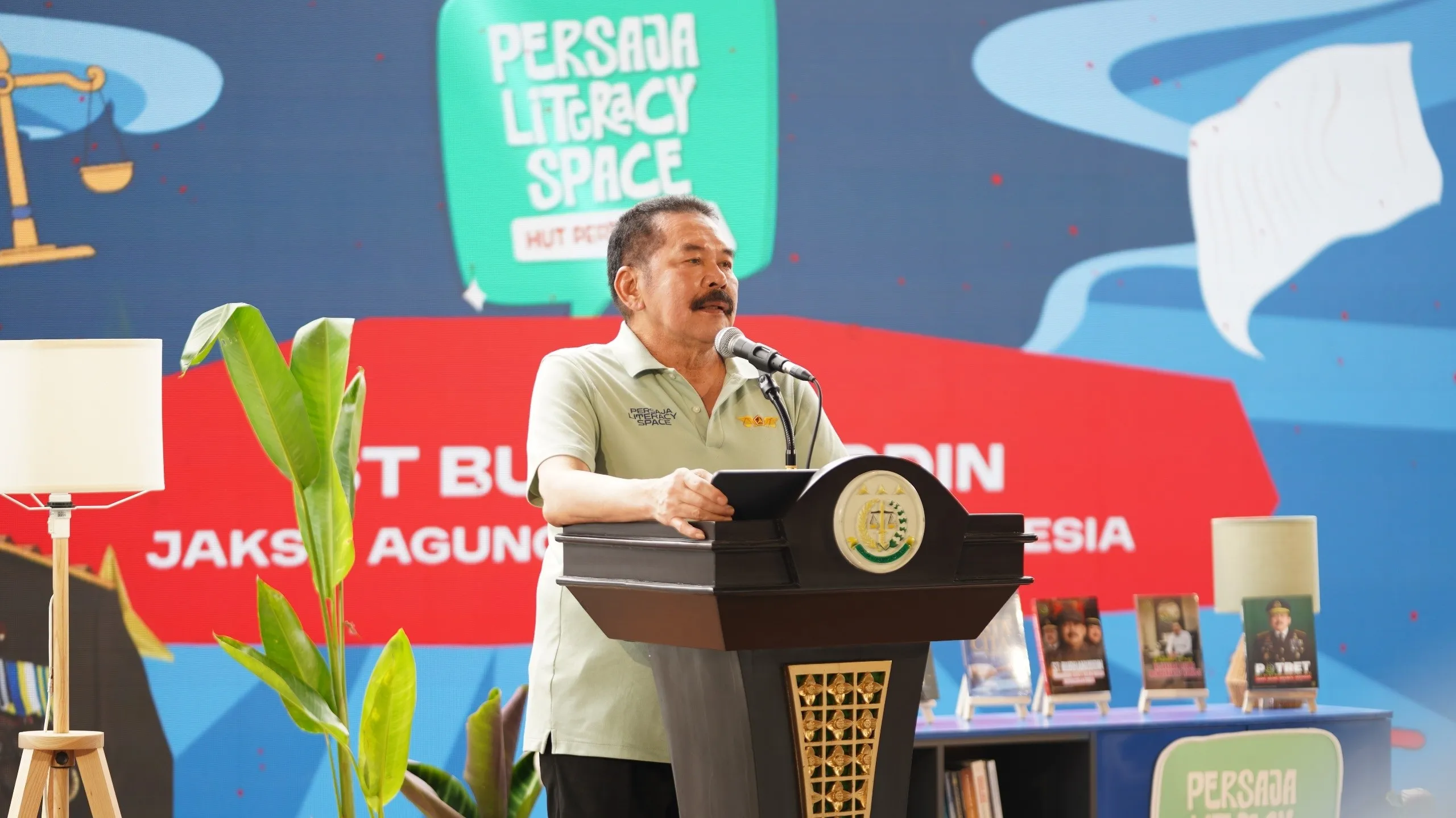 Jaksa Agung RI, ST Burhanuddin membuka secara resmi Persaja Literacy Space 2026