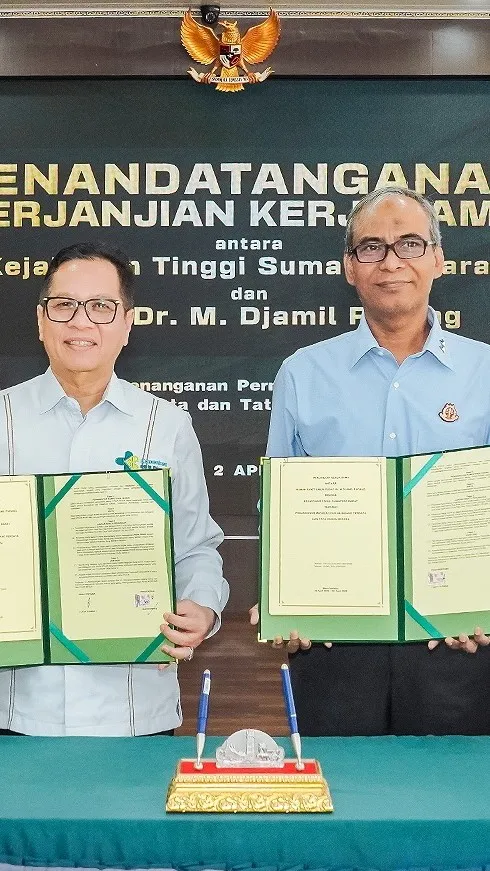 Kejati Sumbar dan RSUP M Djamil Padang Jalin Kerja Sama Pemasalahan Hukum Bidang Datun