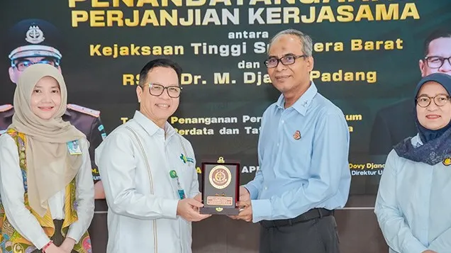 Kejati Sumbar dan RSUP M Djamil Padang Jalin Kerja Sama Pemasalahan Hukum Bidang Datun