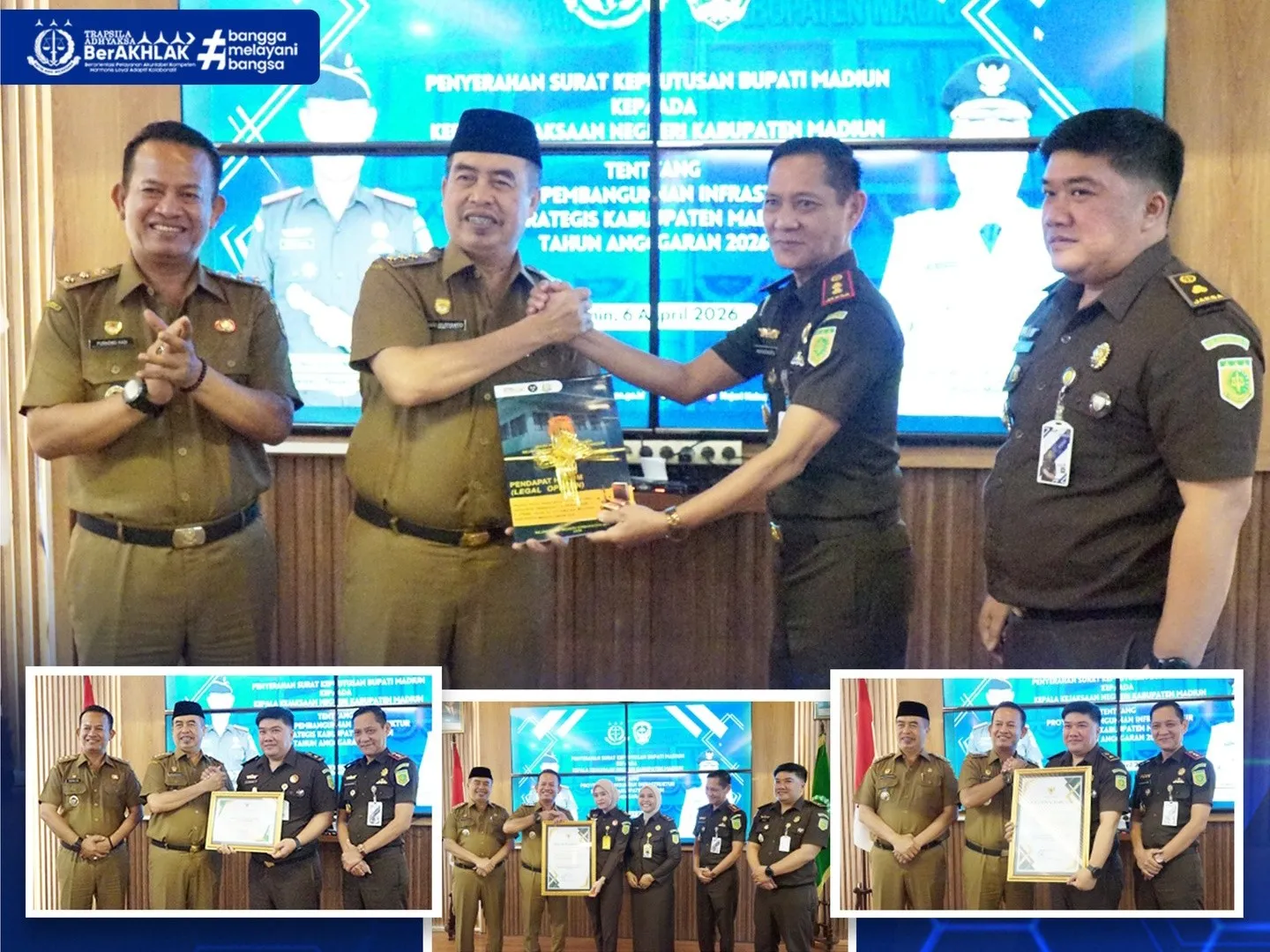 Perkuat Sinergi Pendampingan, Kejari Kabupaten Madiun Terima SK Bupati Proyek Pembangunan Infrastruktur Strategis TA 2026