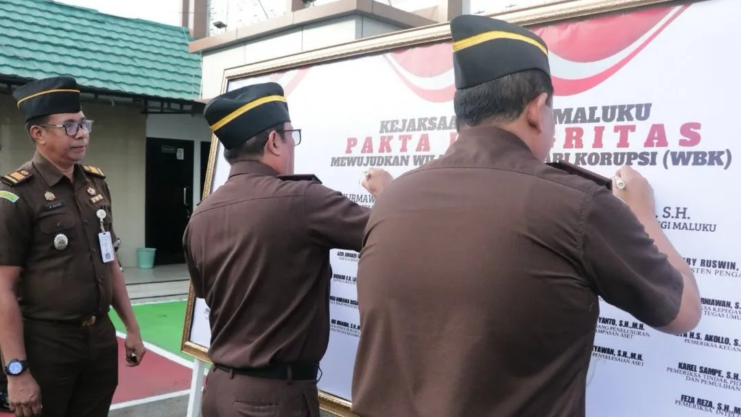 Kejati Maluku mencanangkan pembangunan Zona Intergitas Menuju WBK/WBBM 2026