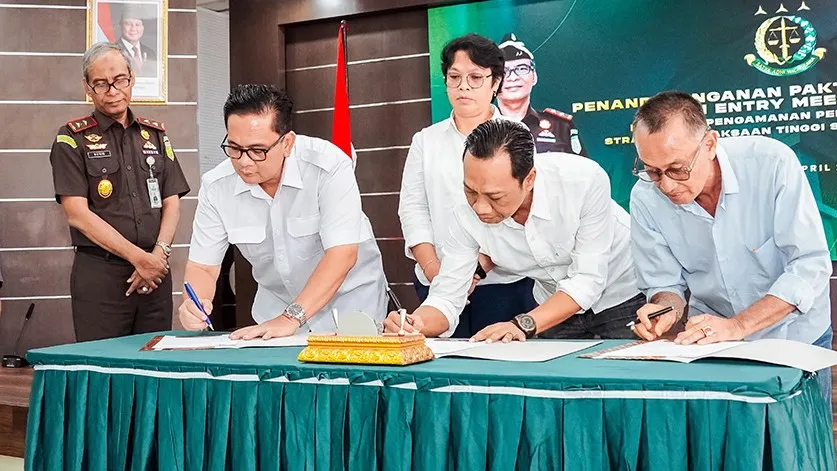 Kejati Sumbar dan BPJN Sumatera Barat Tandatangani Pakta Integritas PPS 5 Kegiatan pada 202g