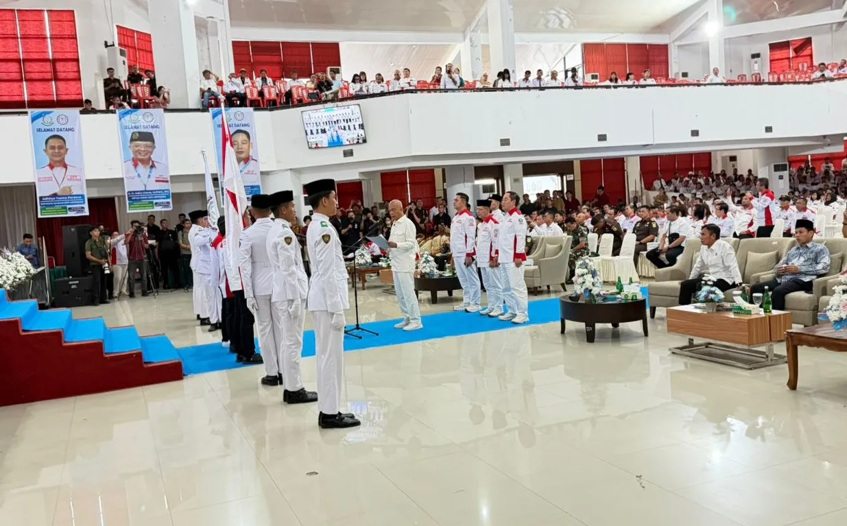 Jamintel Reda Manthovani melakukan Pengukuhan Pengurus DPD dan DPC Asosiasi Badan Permusyawaratan Desa Nasional (ABPEDNAS) di Provinsi Sulut, Selasa, 7 April 2025