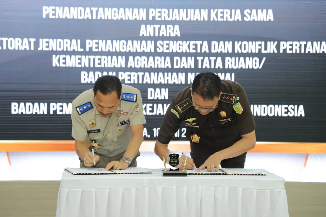 BPA Kejaksaan dan Ditjen Penanganan Sengketa dan Konflik Pertanahan Jalin Kerja Sama Pemulihan Aset di Bidang Pertanahan