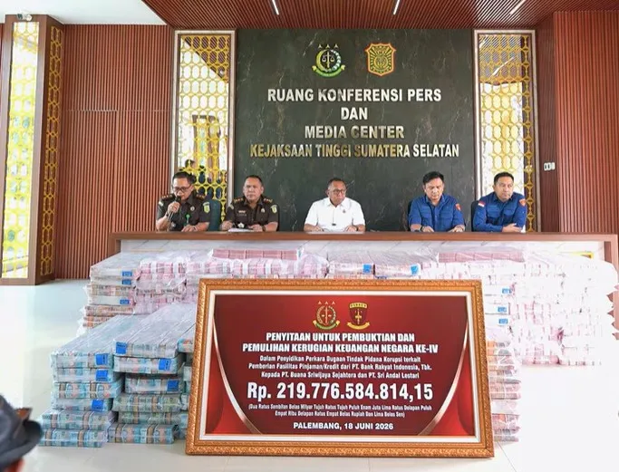 Kejati Sumsel Selamatkan Keuangan Negara Rp1,4 Triliun dalam Perkara Korupsi Kredit PT BSS dan PT SAL