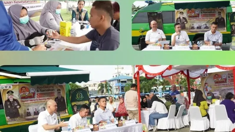 OM JAK Kejati Kepri Hadir di Tepi Laut Tanjungpinang Beri Penyuluhan Sembari Pemeriksaan Kesehatan Gratis