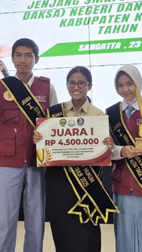 Ciptakan Inovasi Game Interaktif, Pelajar SMA Prima YPSSB Juara I Duta Pelajar Sadar Hukum Kejari Kutai Timur