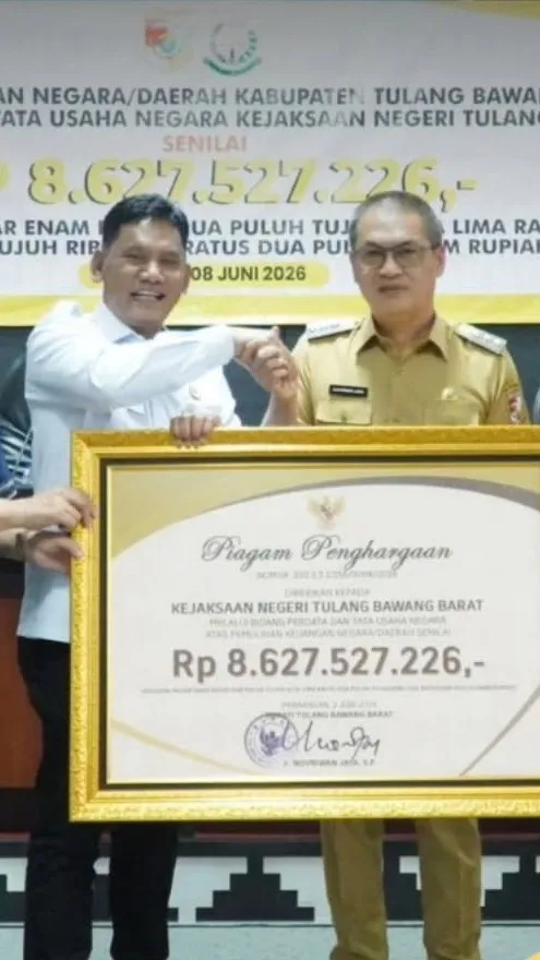 Tindak Lanjuti Temuan BPK Provinsi, JPN Kejari Tulang Bawang Barat Pulihkan Keuangan Daerah Rp