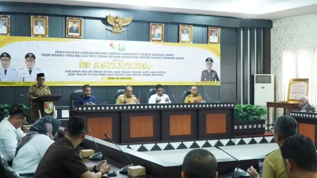 Tindak Lanjuti Temuan BPK Provinsi, JPN Kejari Tulang Bawang Barat Pulihkan Keuangan Daerah Rp