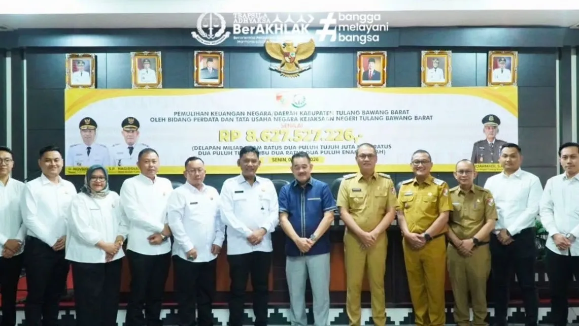 Tindak Lanjut Temuan BPK Provinsi, JPN Kejari Tulang Bawang Barat Pulihkan Keuangan Daerah Rp